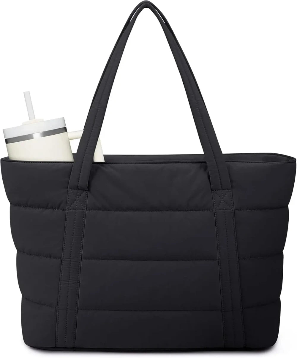 Quilted Puffy Work Tote