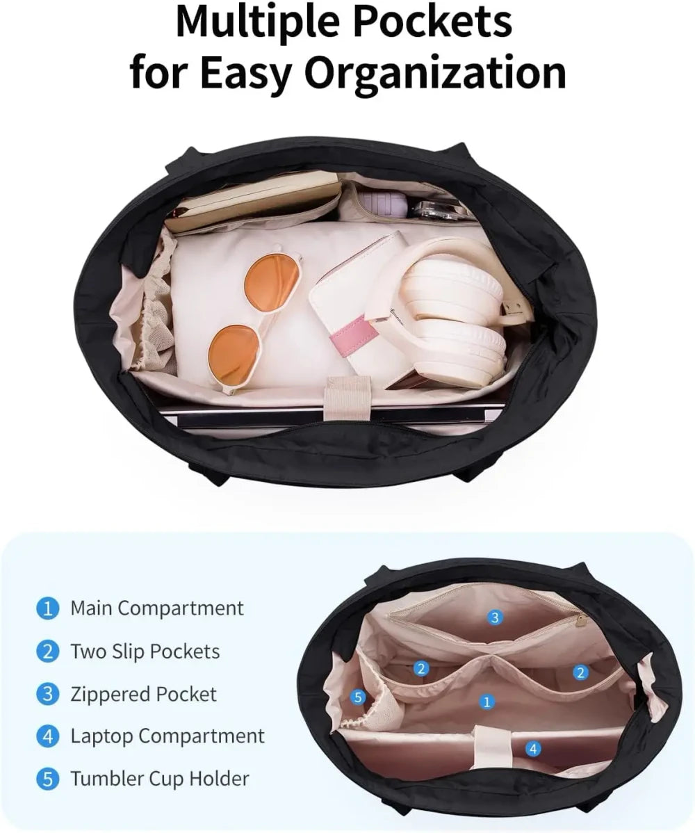 Quilted Puffy Work Tote