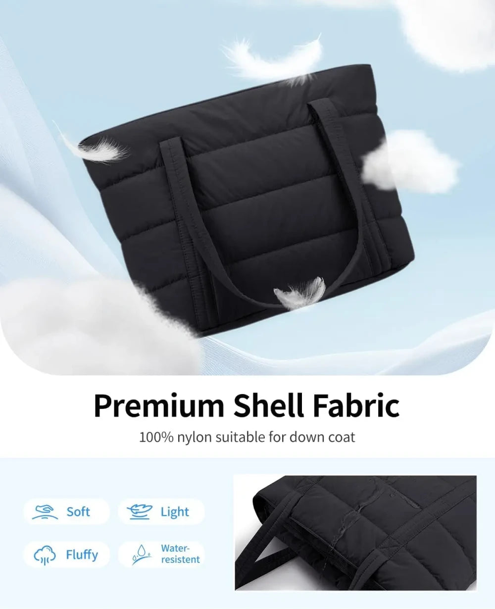 Quilted Puffy Work Tote